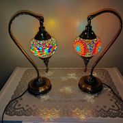 Duo de lampe mosaïque turque