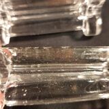 5 anciens porte-couteaux en verre
