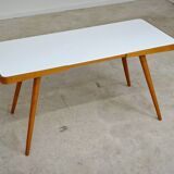 Table basse opaxit blanc par Jiri Jiroutek pour Cesky Nabytek 1960