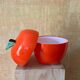 Vintage orange ice cream cone – 70s