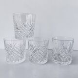 Set of 4 Hollywood Regency Cocktail Whiskey Glasses