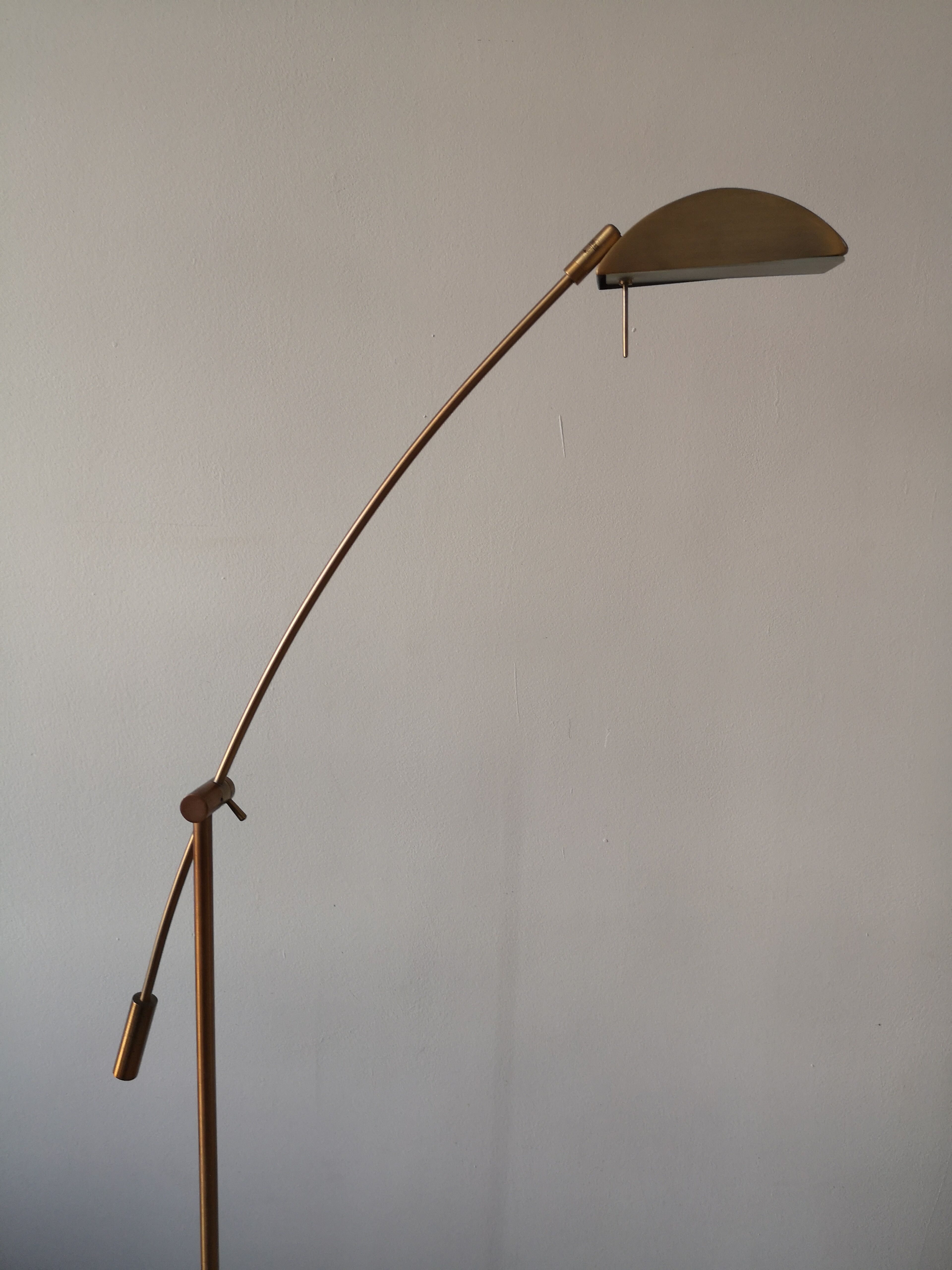 Vintage brass reader lamp, 1960