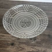 Vintage Art Deco pressed glass plate