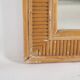 Pair of rattan and copper mirrors