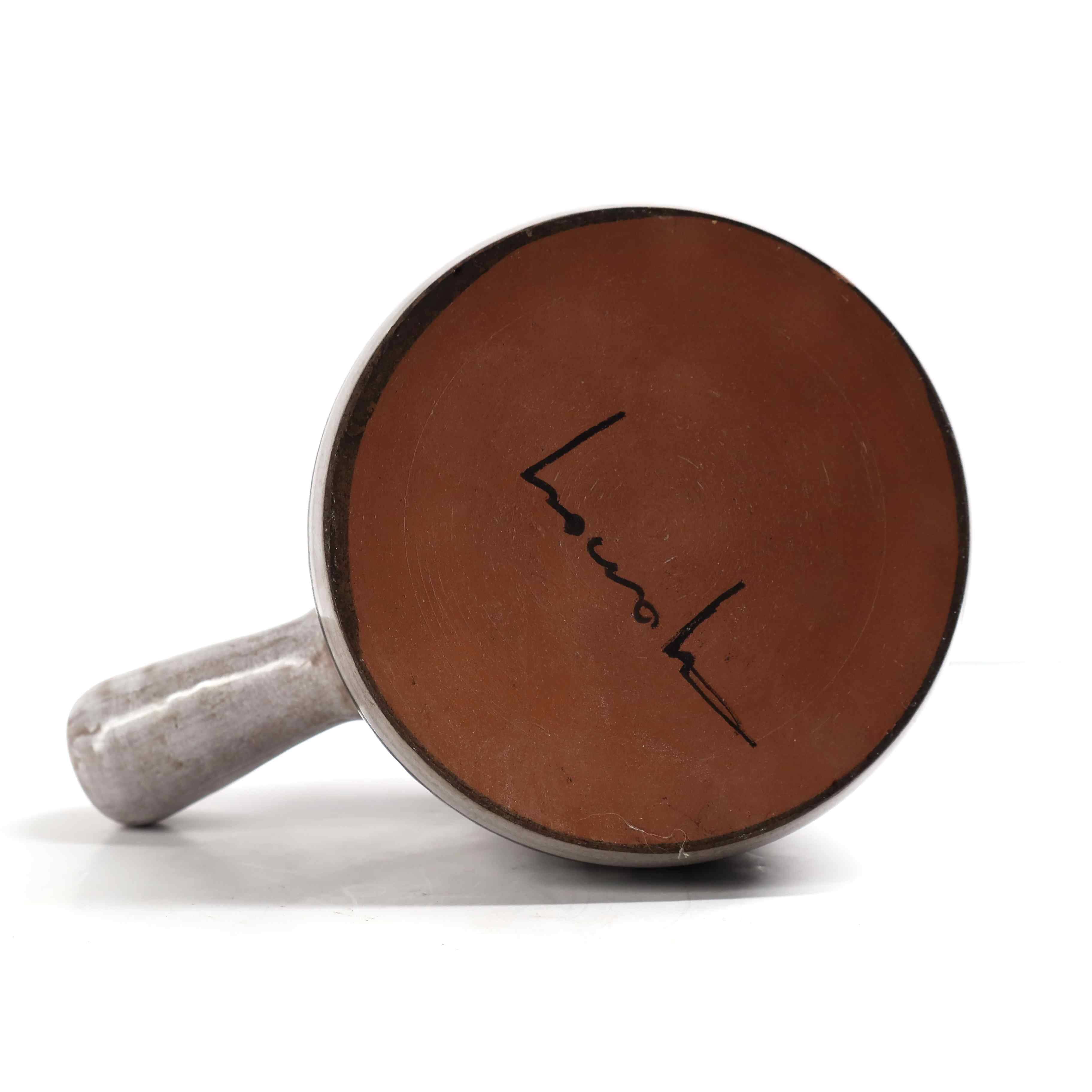Ceramic bowl with handle – French design by Émile Masson, 1960s