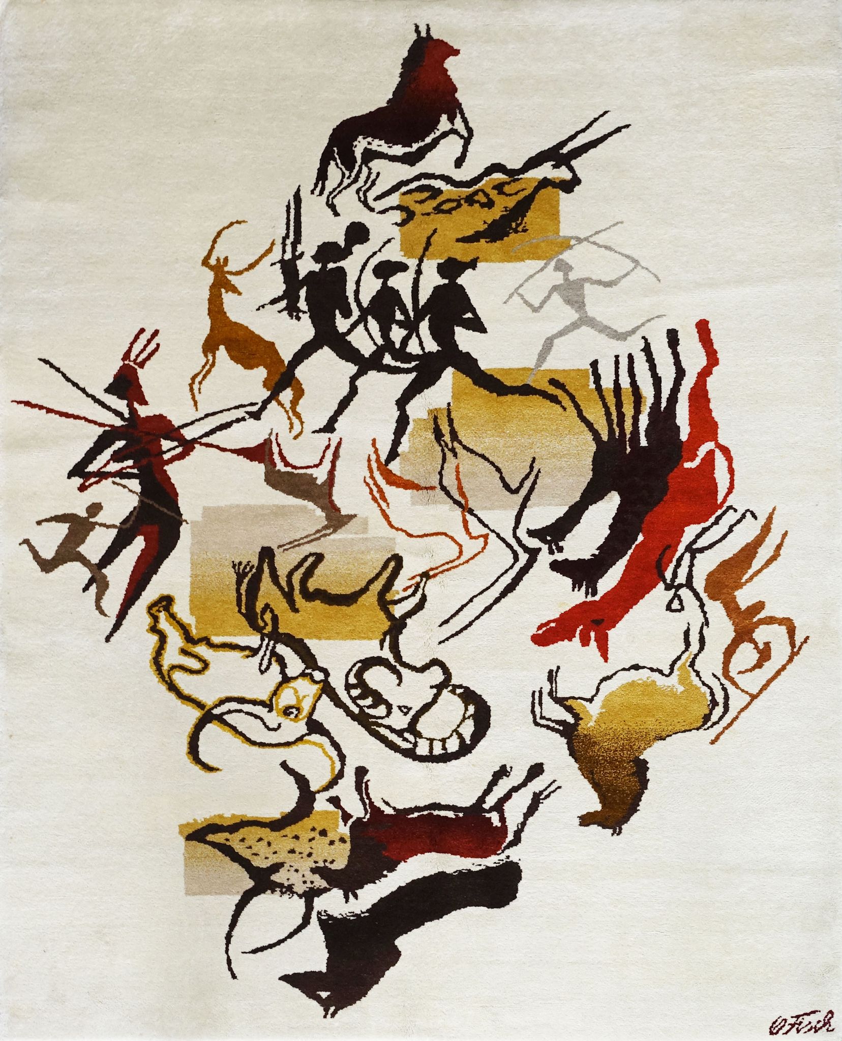 Olga Fisch, Carpet of the Caverna series, circa 1950 243 X 183 cm