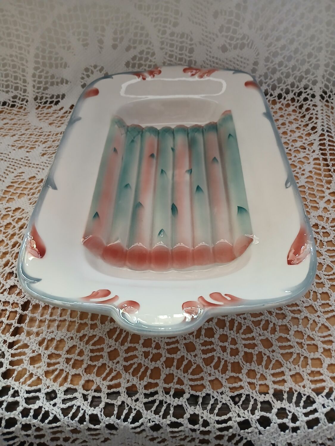 Old Barbotine dish from Digoin and Sarreguemines