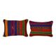Set of 2 vintage kilim cushion covers 33x51 cm
