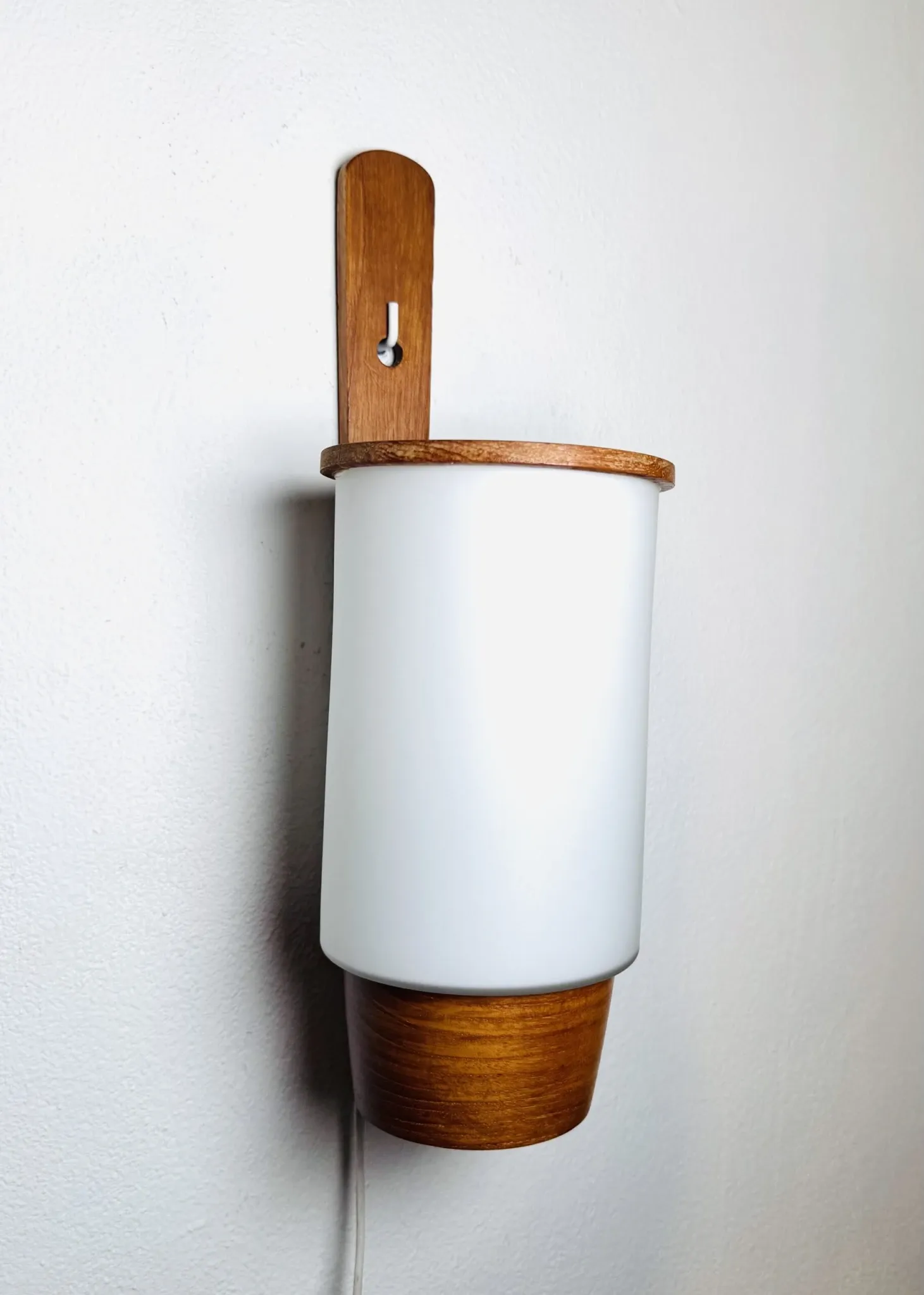 Cylindrical Wall Lamp By Uno & Östen Kristiansson For Luxus, Sweden, 1960S