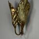 Set of four gilt brass wall lights, Tommaso Barbi, circa 1960.