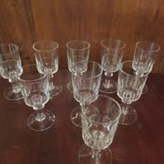 Suite de 11 verres à vin  XIX ème