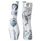 Pair of modernist nude figurative vases in porcelain by Sargadelos.