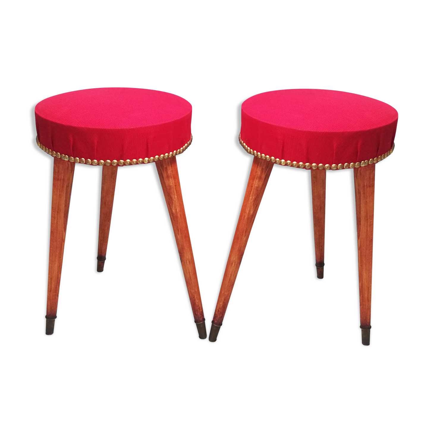 Lot de deux tabourets époque fin XIXè
