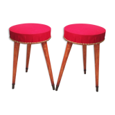 Lot of two stools period late 19th century