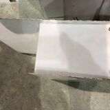 Series of 10 white laqué metal wall light 1960s