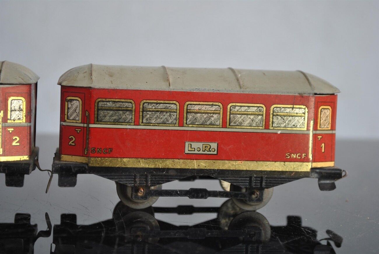 Upcycled Tin Litho Train Locomotive Desk Lamp