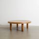 French Mid Century Wooden "T02M" Coffee Table in Elm by Pierre Chapo, 1960