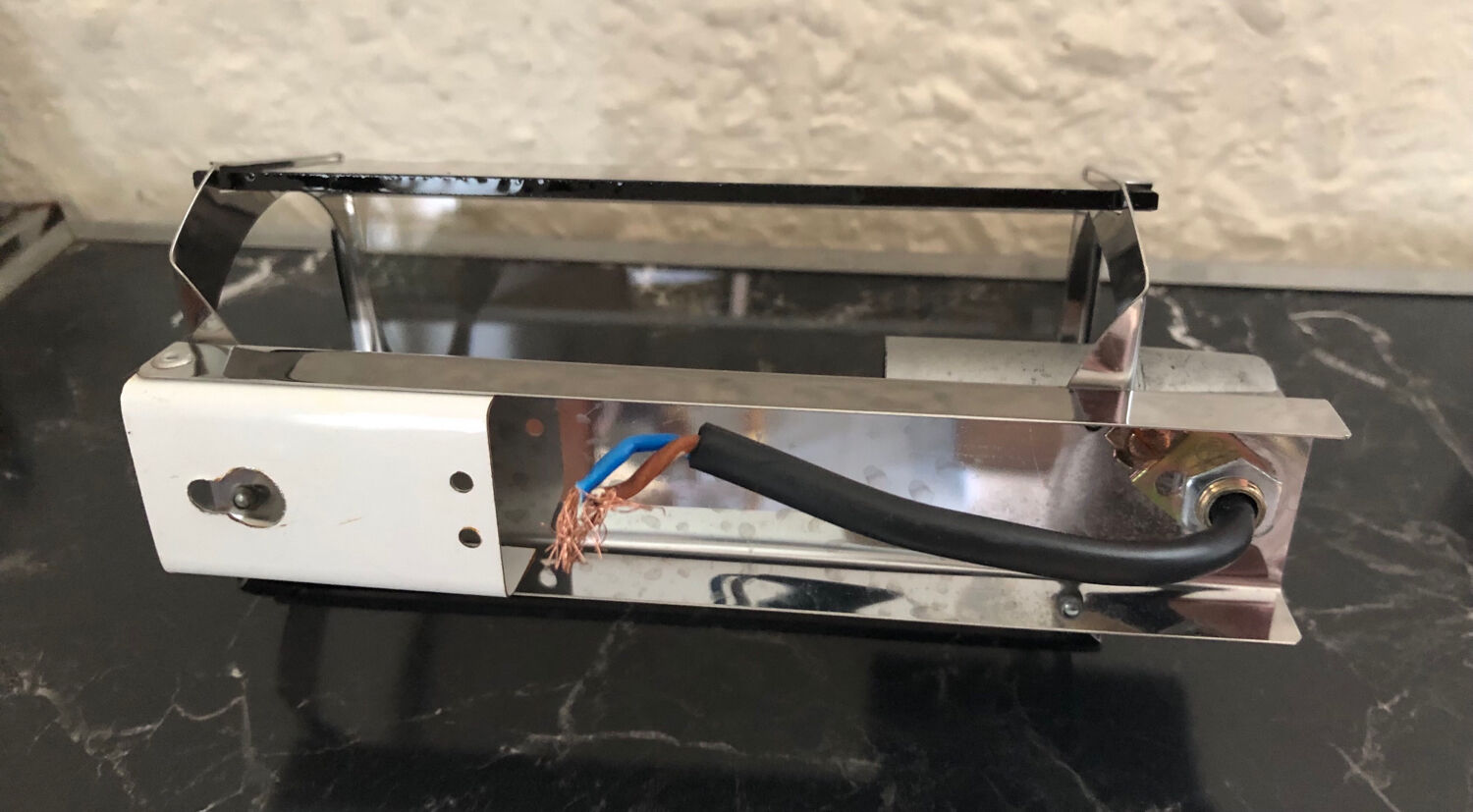 Smoked glass wall lamps