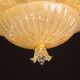 Set of 2 Dubai, Murano Glass Gold Flush Mount, 1970s