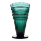 Large antique Art Deco emerald cut crystal vase, Bohemia 1920-1930