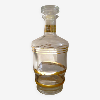 Carafe à liqueur vintage - liseré doré 65cl avec bouchon