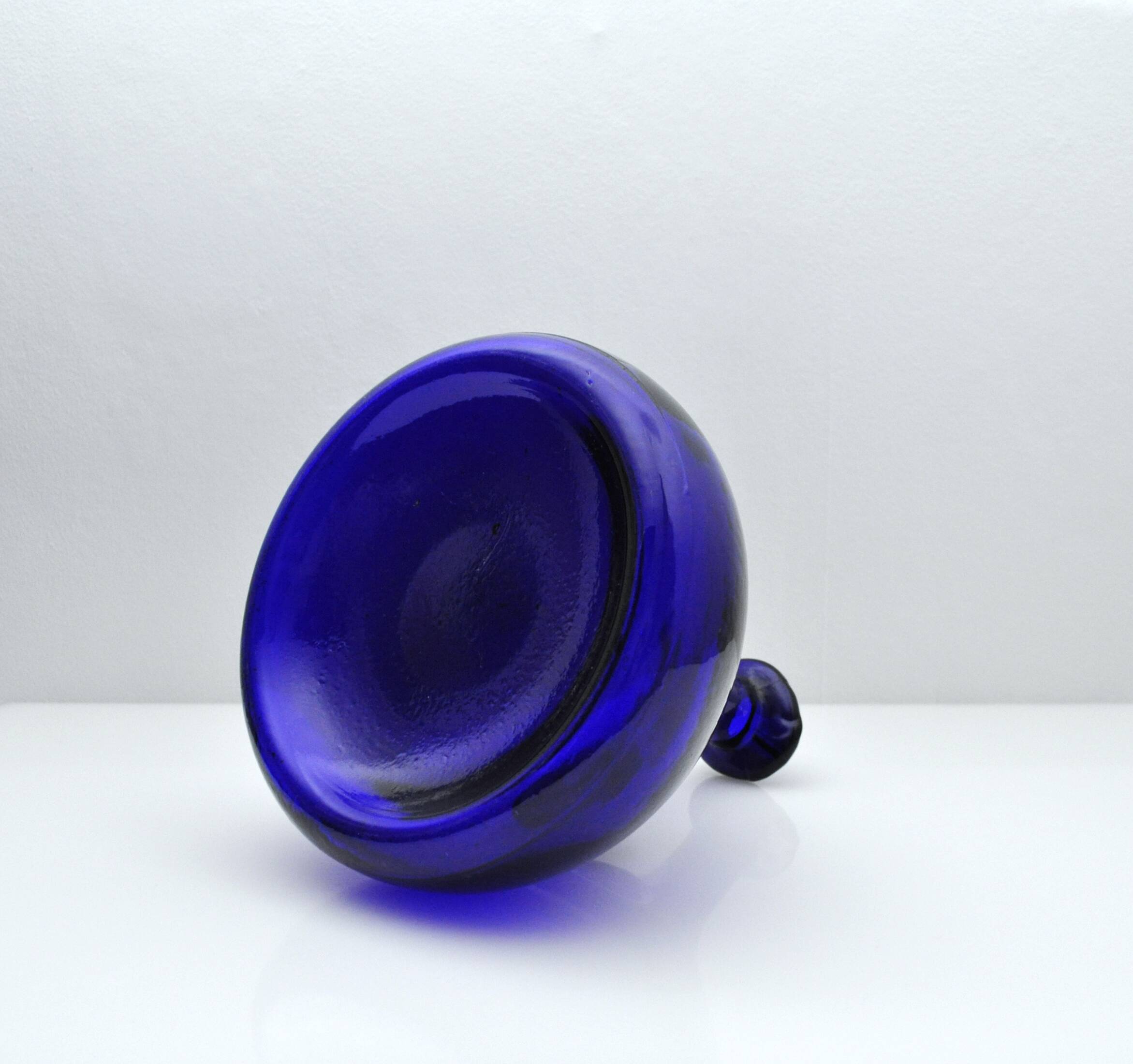 Cobalt Blue Viking Decanter and Cups, Holmegaard Glasværk, 1962