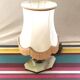 Ancient marble and alabaster column lamp