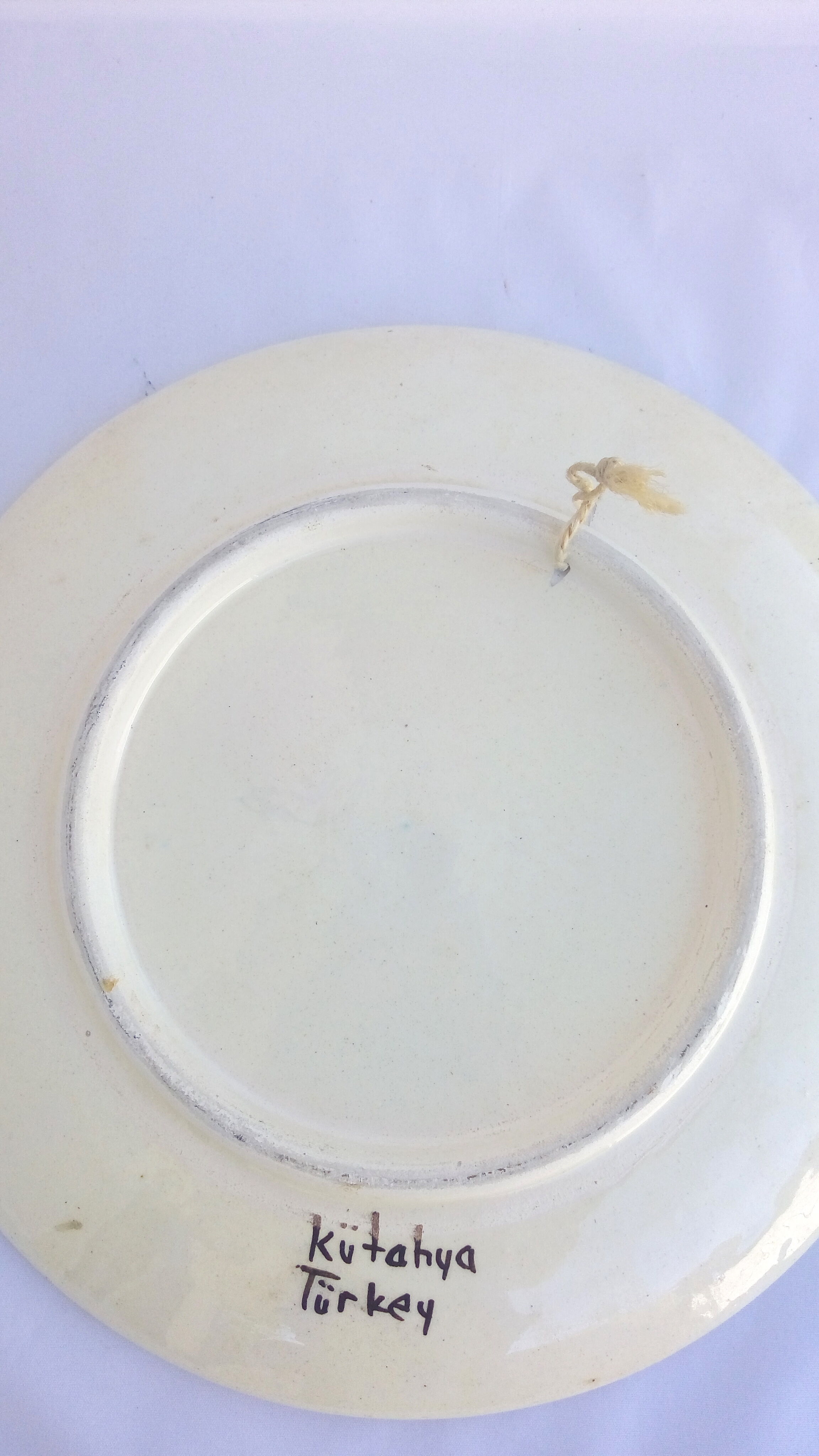 Plate of Kutahya (Turkey) ethnic motives