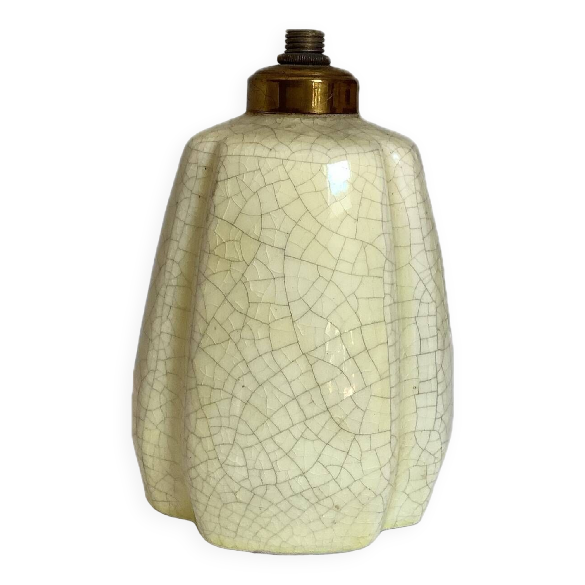 Art deco cracked lamp base