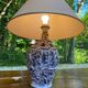 Vintage ceramic shell lamp signed Vallauris