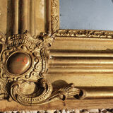 Old Large Carved Golden Mirror 91x148cm
