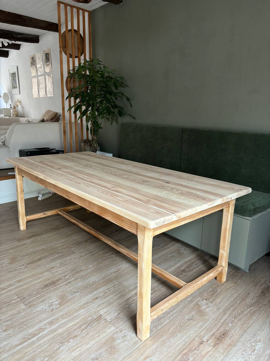 Oak farmhouse table