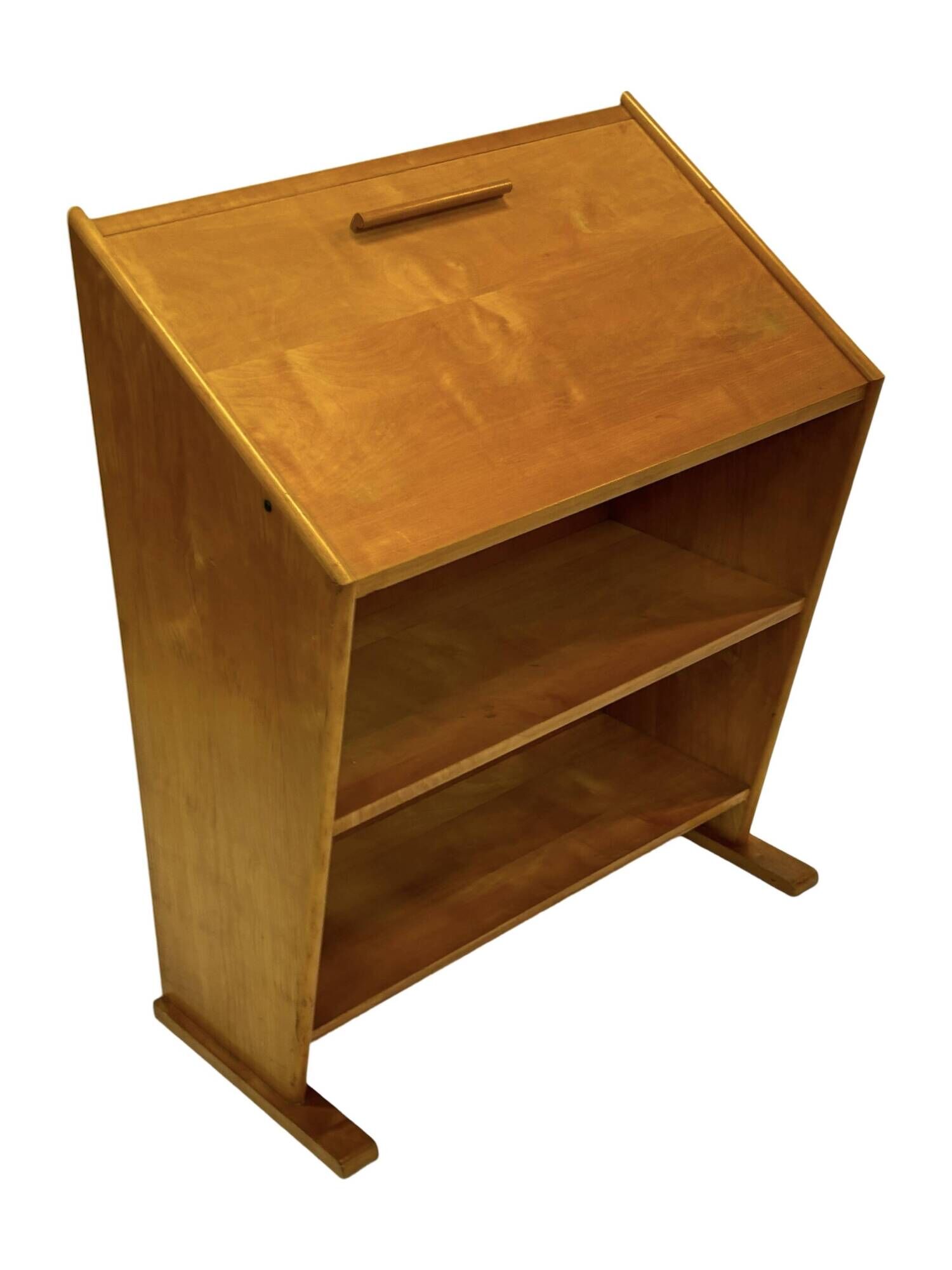 Vintage Oak Secretary Desk by Cor Alons for Den Boer Gouda