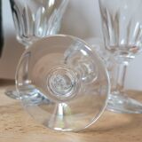Set of 7 Baccarat Côte d'Azur wine glasses