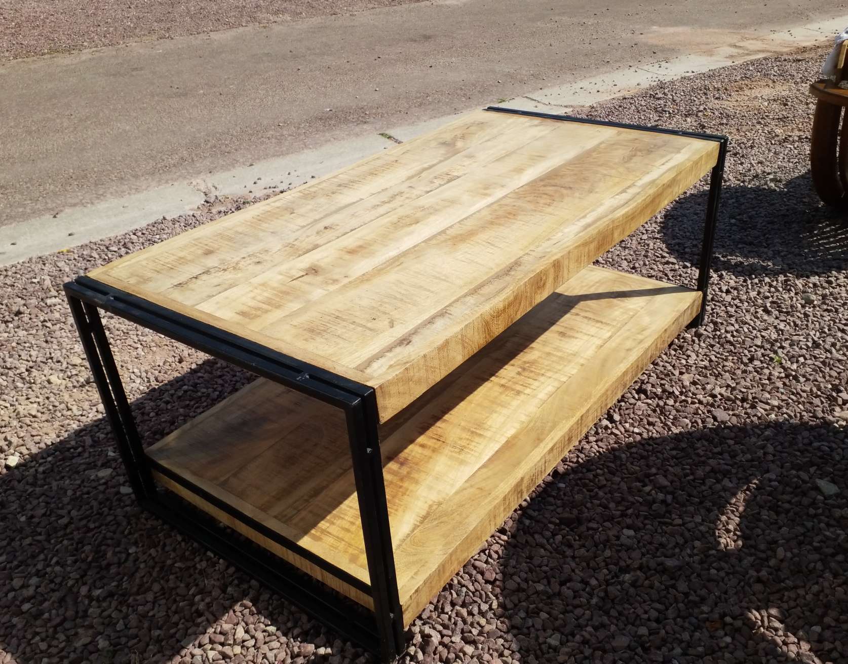 Industrial coffee table