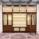 Large Classic English Art Deco Bookcase Library Cabinet