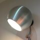 round brushed metal wall light 1970