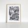 San Francisco black and white silkscreen