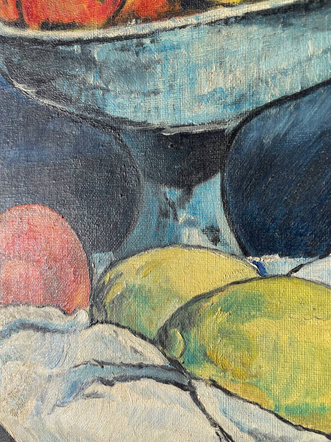 Still life painting in oil