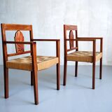 Paire de Fauteuils coloniaux, 1950
