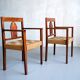 Pair of colonial armchairs, 1950