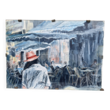 Painting: The Passerby with a Hat