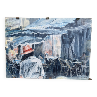 Painting: The Passerby with a Hat