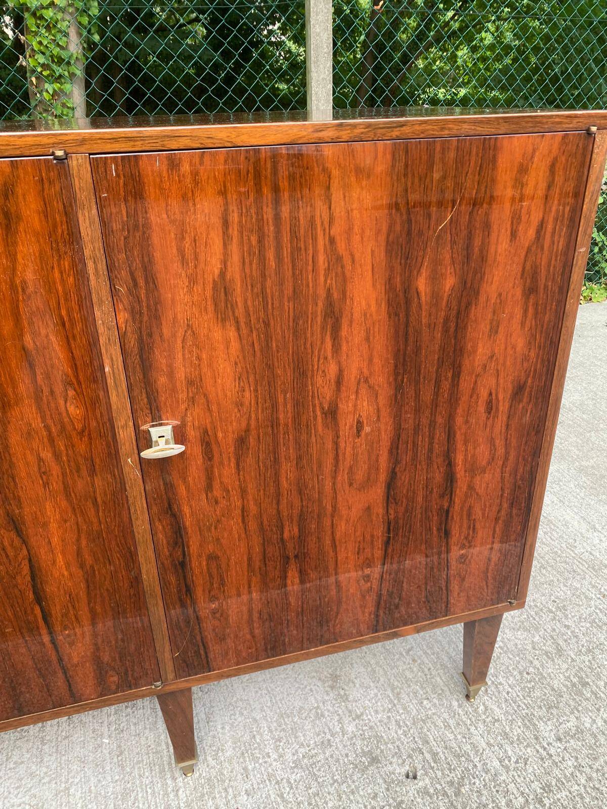 Enfilade scandinave en palissandre des années 1950 230cm