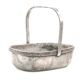 Art Deco nut basket, silver-plated metal, Norblin, Poland, 1930s