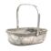 Art Deco nut basket, silver-plated metal, Norblin, Poland, 1930s