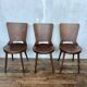 Trio of vintage retro Dove Baumann chairs 1960
