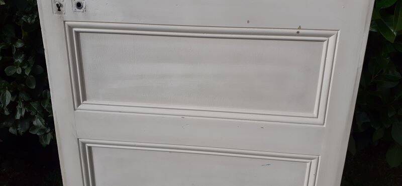 Communication door 1 translucent glass H233.5xL84.5cm old 20th century