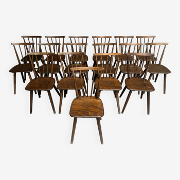Série de 17 chaises bistrot Fanette 1960 style tapiovaara