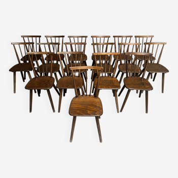 Series of 17 Fanette bistro chairs 1960 tapiovaara style